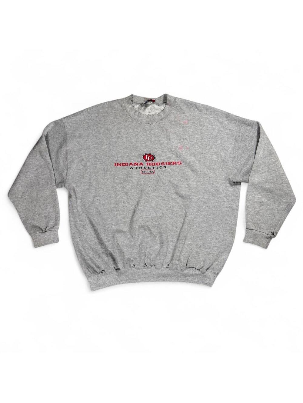 Vintage NCC Apparel Indiana Hoosiers Athletics Crewneck Sweatshirt NCAA XXL